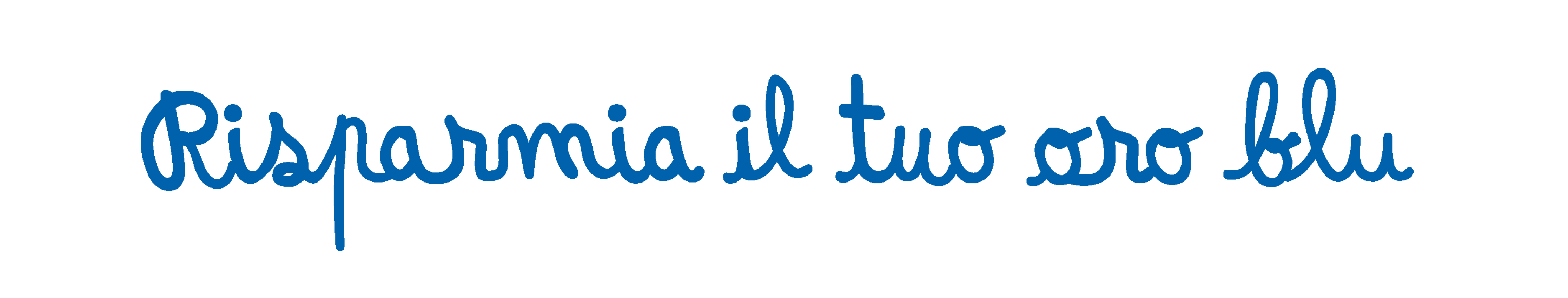 LOGO RISPARMIA IL TUO ORO BLU